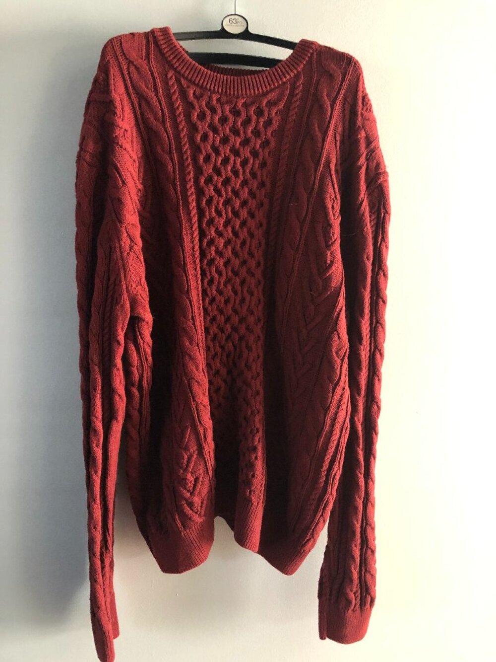 Simons Vintage Red Knit Sweater